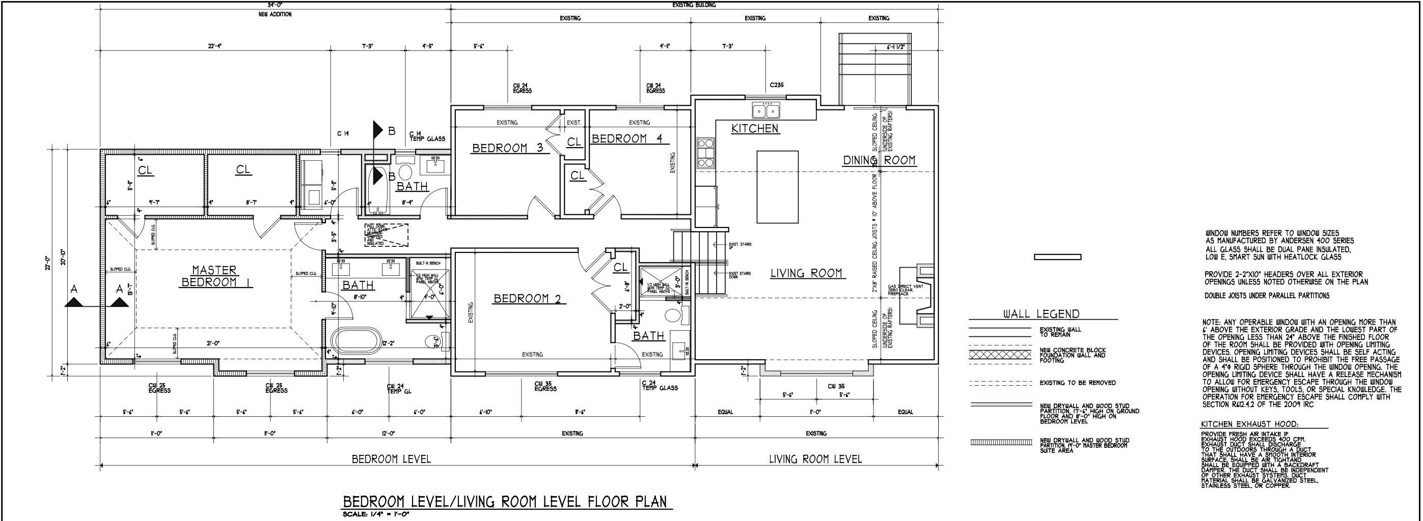 Bedroom and living level plan of 11 Pierce Ave showing the primary suite, three additional bedrooms, kitchen, dining room, and living room