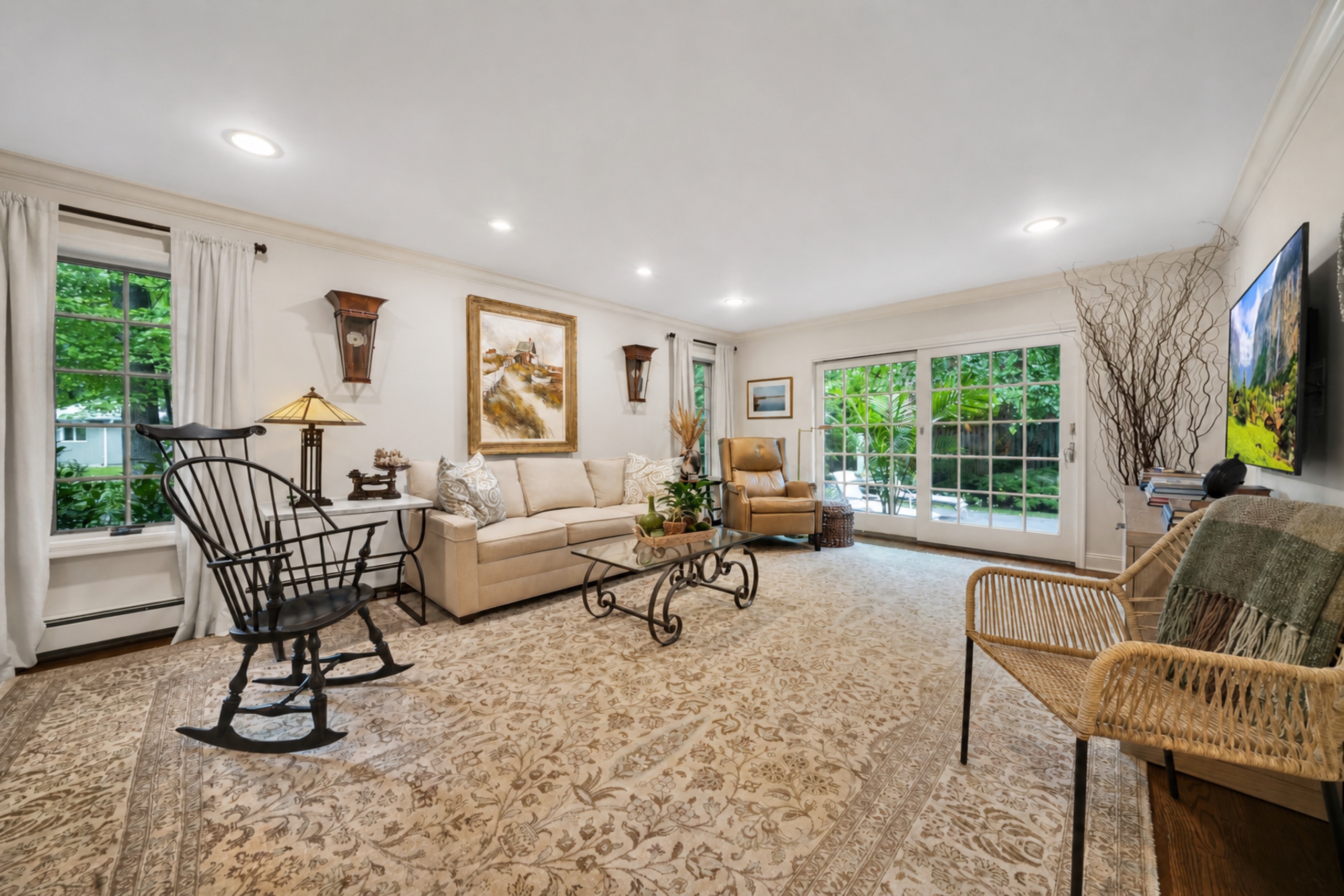 Bright living room at 19 Forest Street in Alpine