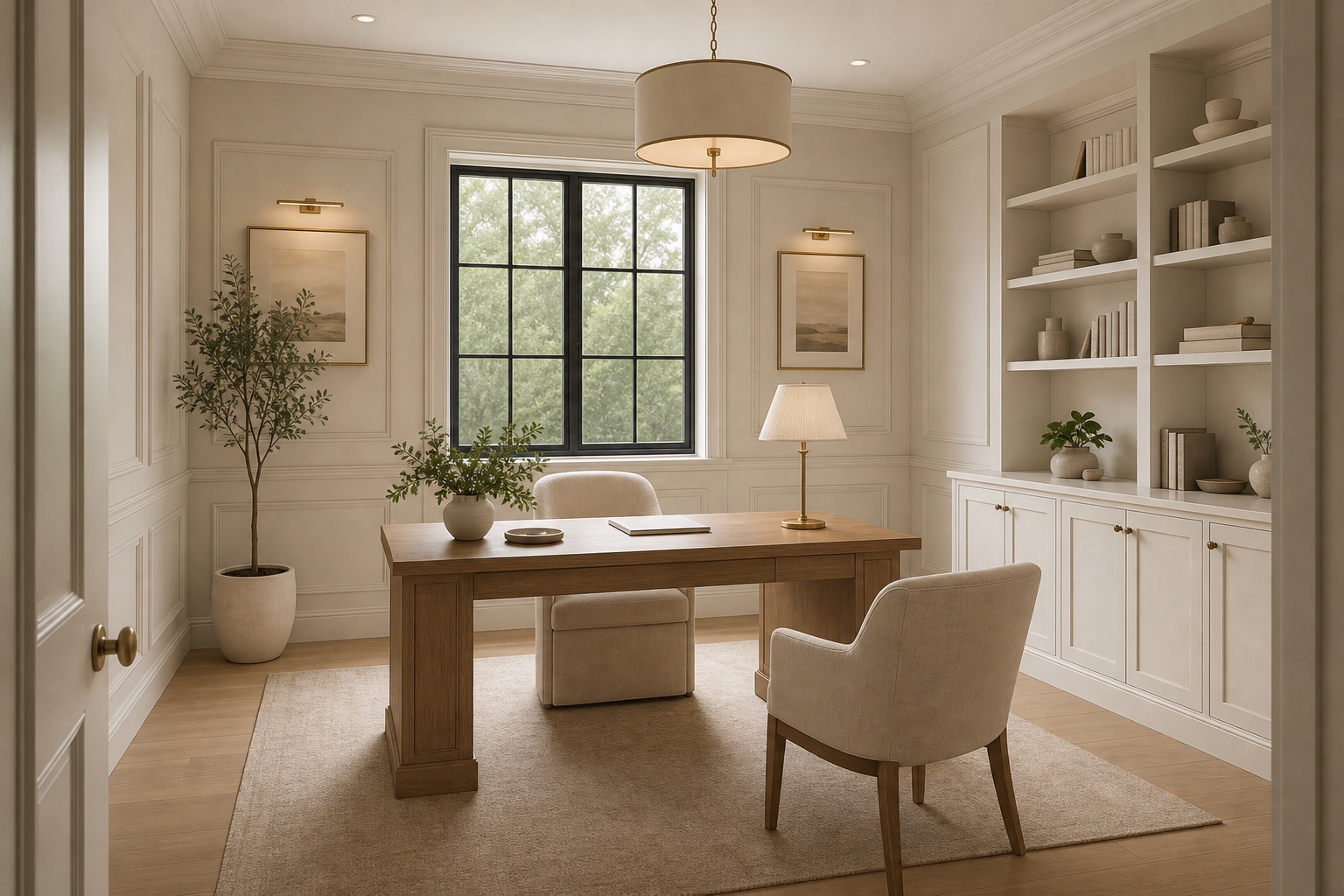 AI-generated home-office design concept rendering for 62 Sparrowbush Road