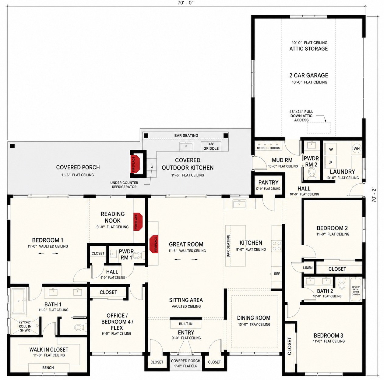 Lionshead Ranch single-level concept floor plan